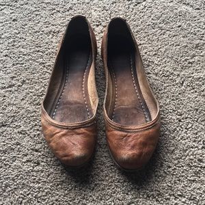Frye Carson Antique Leather Flats Women’s Size 8